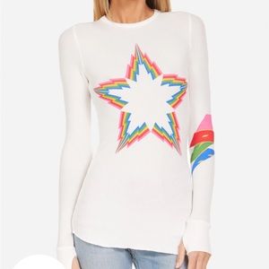 Lauren Moshi Rainbow Star bolt McKinley shirt
